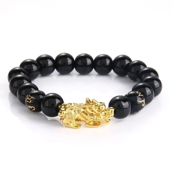 Feng Shui Pixiu Obsidian Bracelet - Picture 1 of 3